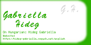 gabriella hideg business card